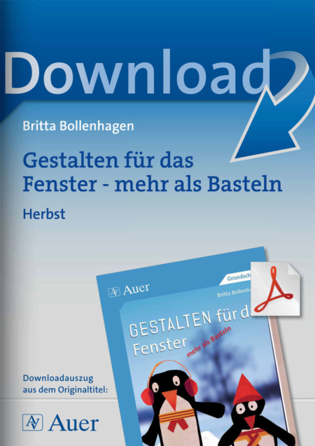 Fenstergestaltung im Herbst - Klasse 1/2