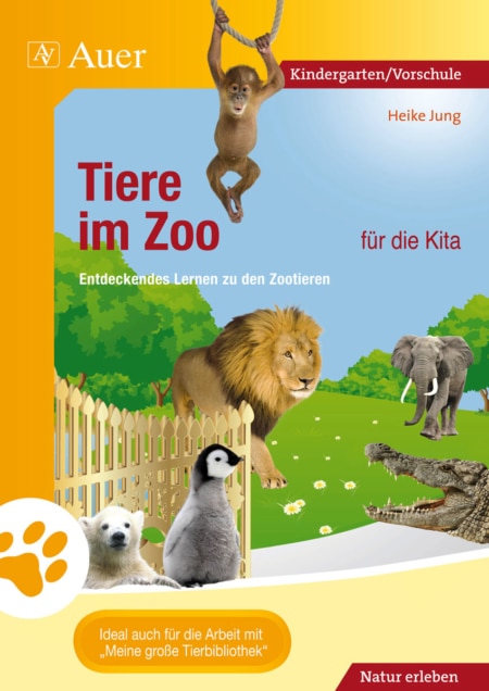 Tiere im Zoo für die Kita